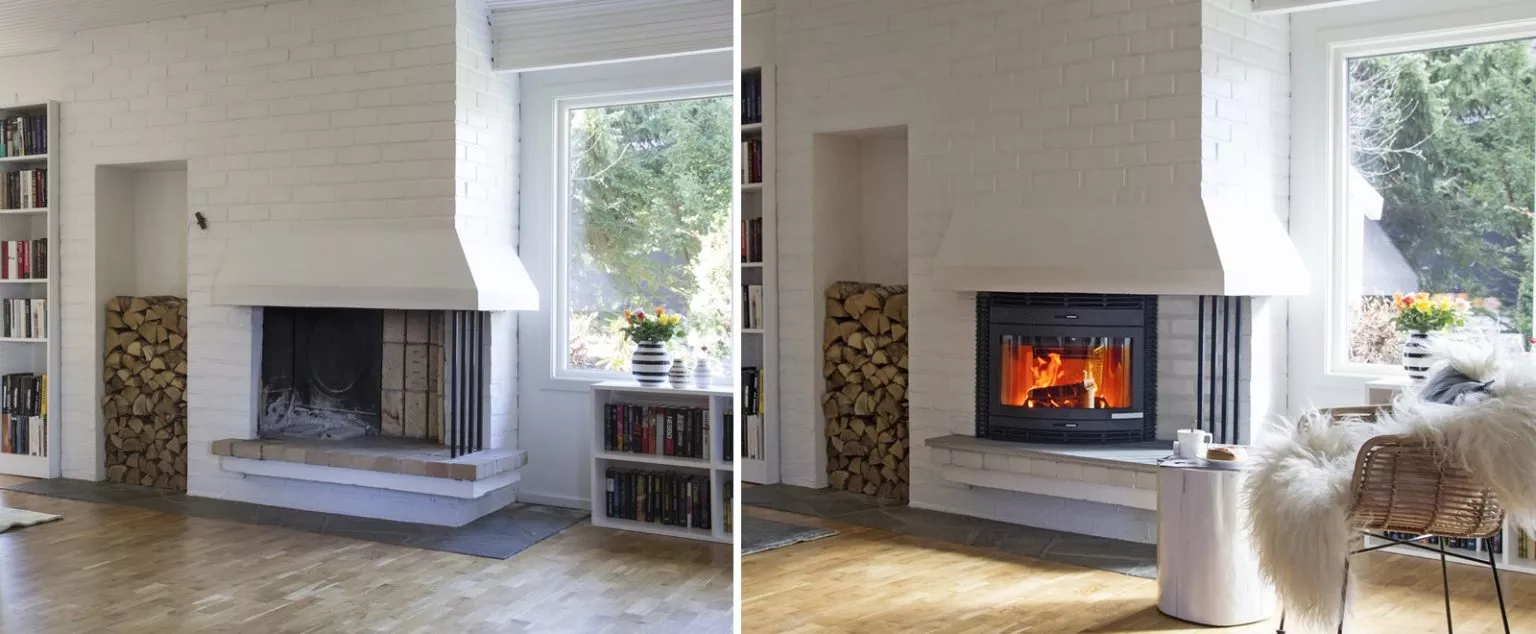 Fra åpen peis til rentbrennende ildsted